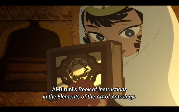 Nexty68's tweet photo. Somewhere in the world right now, someone is watching this and feeling seen for the first time.🥹
Persian culture, the islamic world of scholars and knowledge, is almost never given this treatment in anime. 
When it appears at all, it's usually a backdrop. 
An aesthetic #Jaadugar https://t.co/x7sjVIPEHv