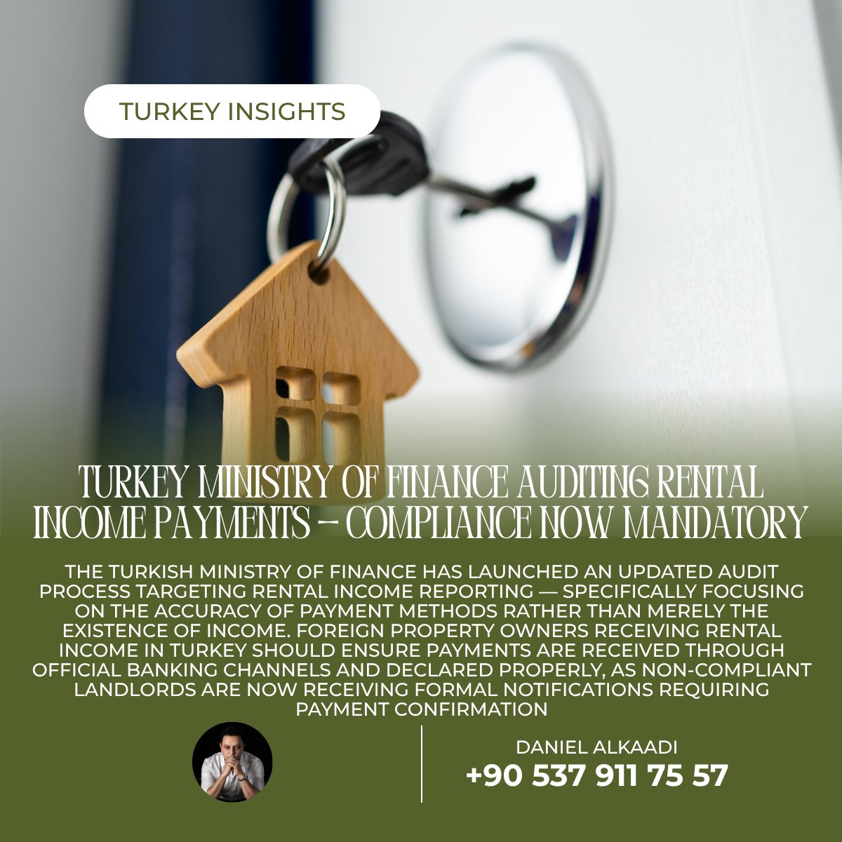 ClosedbyDaniel's tweet photo. Turkey Insights
Turkey Ministry of Finance Auditing Rental Income Payments — Compliance Now Mandatory
Watch Buy & Rent Guide here: https://t.co/Gtjng2YnAM
#ClosedByDaniel #InvestWise #DanielALKAADI #TurkeyRentalTaxAudit #LandlordCompliance https://t.co/LXRb0c6Nnc