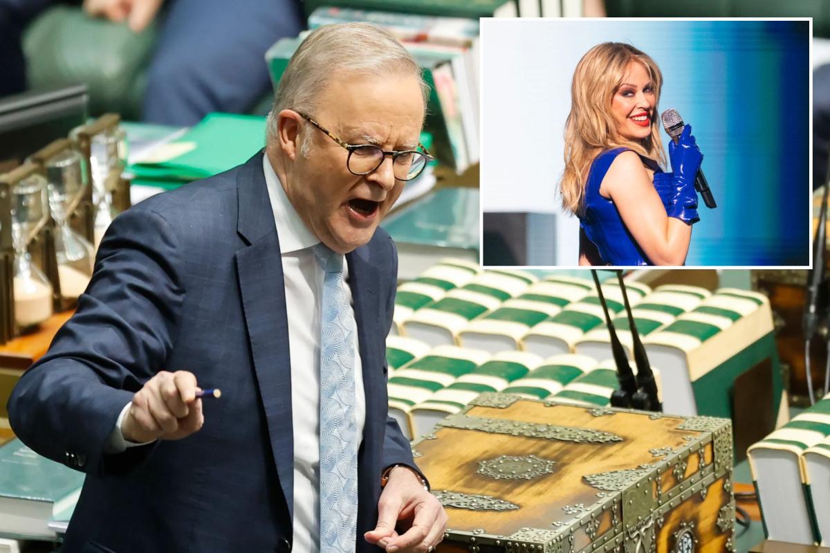 nypost's tweet photo. Married Australian PM Anthony Albanese says he'd have sex with Kylie Minogue in wild podcast interview https://t.co/iBKPADBL5y https://t.co/MeYpyCviz6