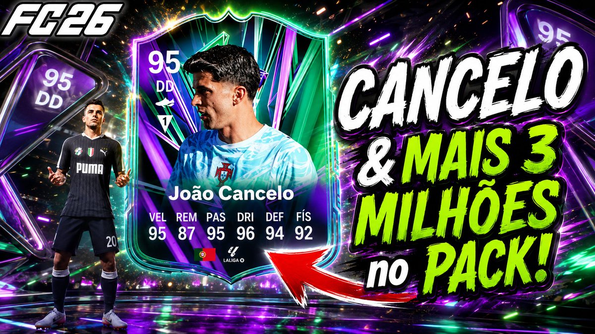 majimbee's tweet photo. SAQUEI O CANCELO... E AINDA GANHEI 3 MILHÕES EM PACKS! 🤯 | #FC26

⬇️⬇️⬇️⬇️
https://t.co/Wz1Yc8waQ7 https://t.co/K30cJmaSlO