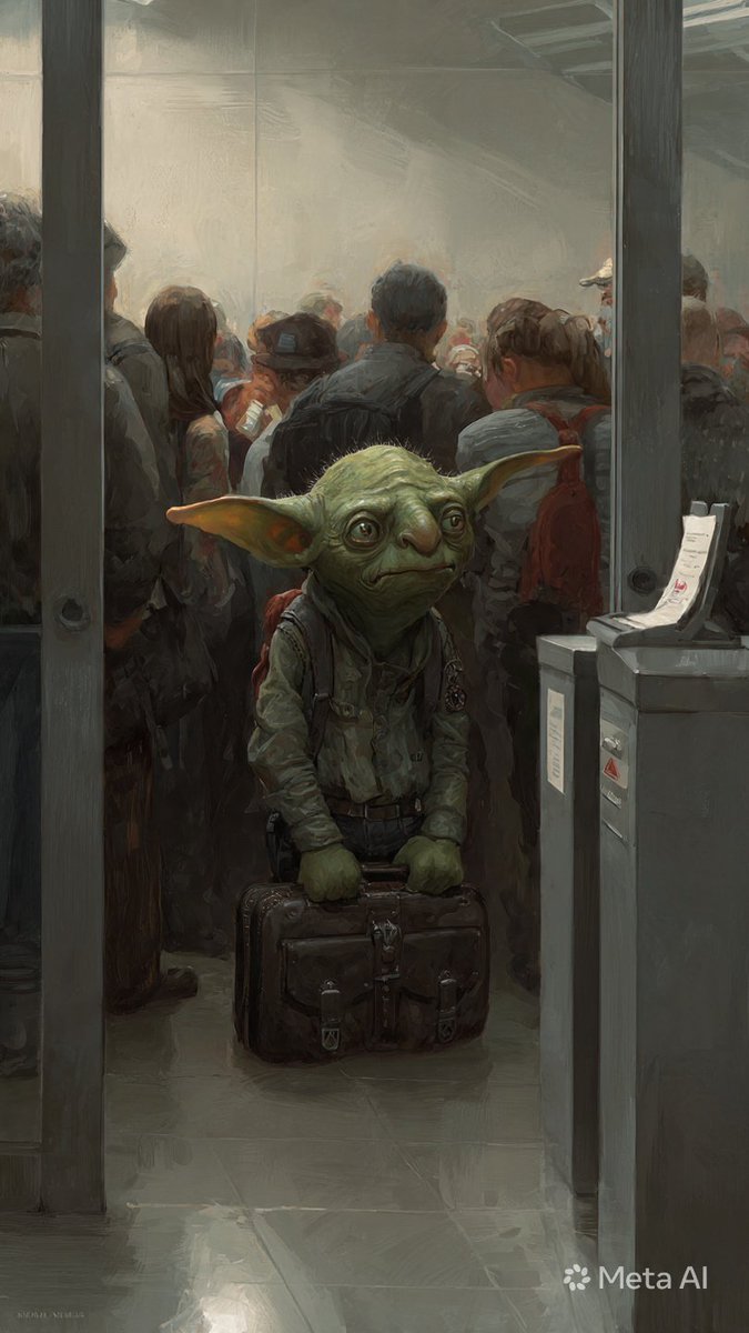 roterfeenstaub's tweet photo. @EcogoddessK Rolled 3,4,4 ๐ฒ
Goblin / Airport Security / Started a Side Hustle
When fantasy logic escapes into modern life, a goblin gets stuck at airport securityโฆ and immediately starts a side hustle. ๐โ๏ธ๐ผ
@itsPolloAI @polloai_creator
#SYSTEMxPolloAI #polloai https://t.co/pCodukudvp