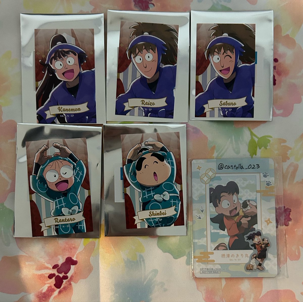 castella_023's tweet photo. 【譲渡】忍たま タワレコ みんなでレッツダンス！の段 アクリルカード 缶バッジ  イラストカード

譲）尾浜、不破、鉢屋、乱太郎、しんベヱ

求）定価(＋送料)

尾浜は1年生同数とまとめてのみ。
7/7池袋手渡し又は郵送希望。
検索からも気軽にお声かけください。 https://t.co/kZYafYpG3x