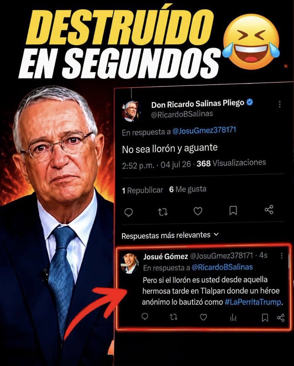 Jesus163429's tweet photo. 🚨 El arte de responder sin insultar… pero destruyendo.

#LaPerritaDeTrump 

De: @Oficial_Vicman https://t.co/nBb0ko8fIK