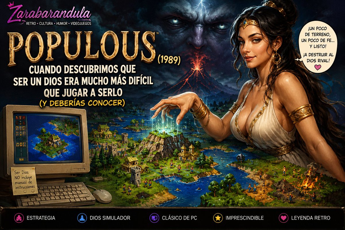 duque71's tweet photo. Populous (1989): cuando descubrimos que ser un dios era mucho más difícil que jugar a serlo https://t.co/QO5DRclPJO https://t.co/HvDOJuhHPb