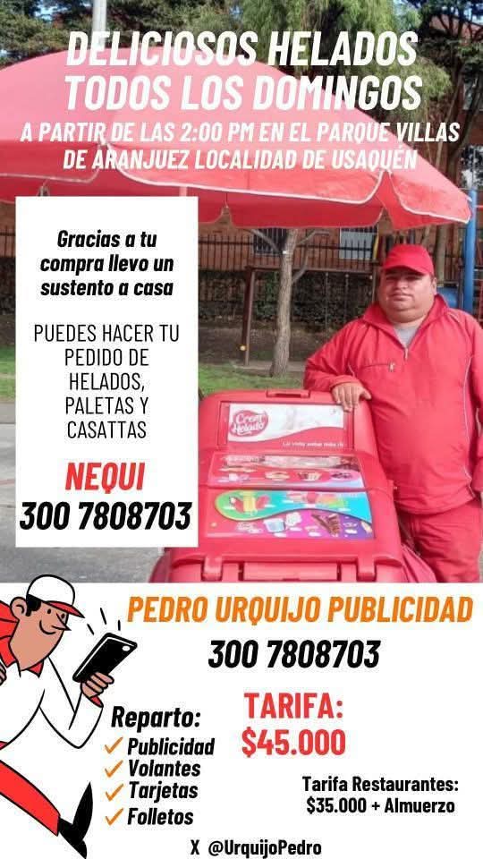UrquijoPedro's tweet photo. Los espero hoy en el parque villas de Aranjuez localidad de usaquen transversal 13 D calle 166.
Hoy me levanto con actitud hoy va ser un hermoso día. https://t.co/38aZ4cuClR