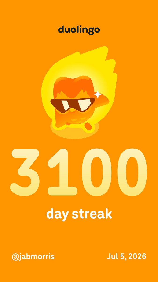 jabmorris's tweet photo. Learn a language with me for free! Duolingo is fun, and proven to work. Here’s my invite link: https://t.co/7PowrzIabL https://t.co/wNbukgmiMQ