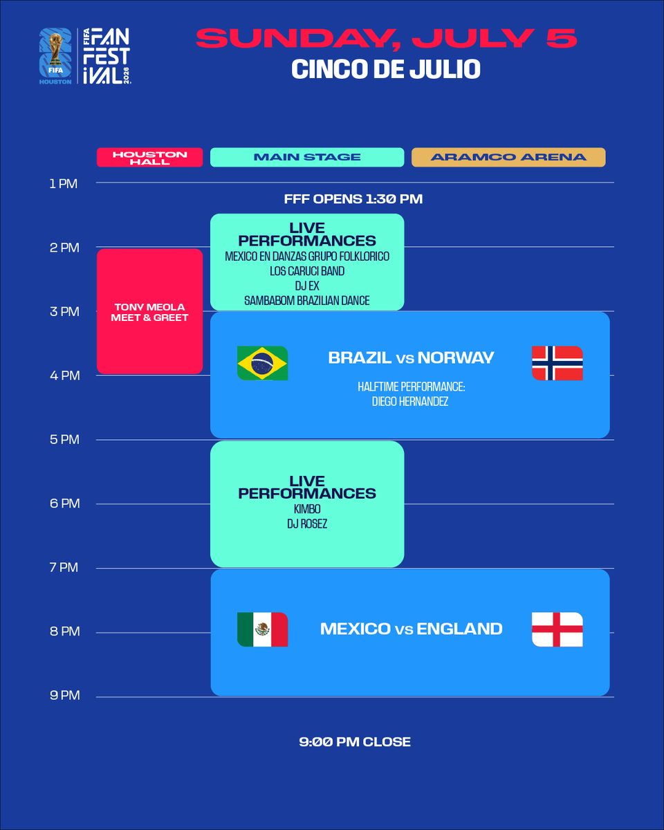 FWC26Houston's tweet photo. La fiesta is at #FIFAFanFestival 🪅 https://t.co/NwLZ3ncwsW