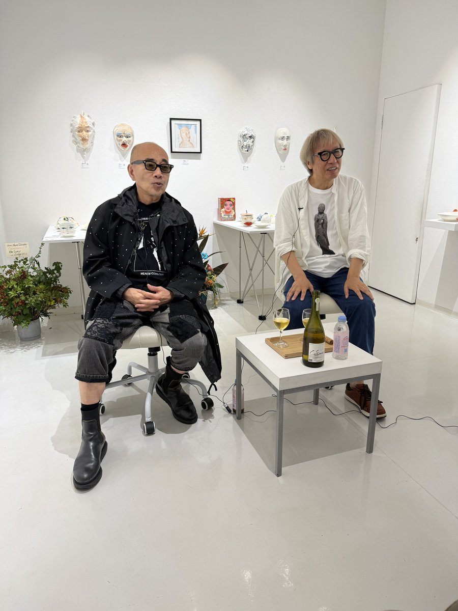 forrokun's tweet photo. 今日はしりあがり寿さんと竹中直人さんの展覧会トークショー。行けてよかった♪ https://t.co/FHLvwlAXEy