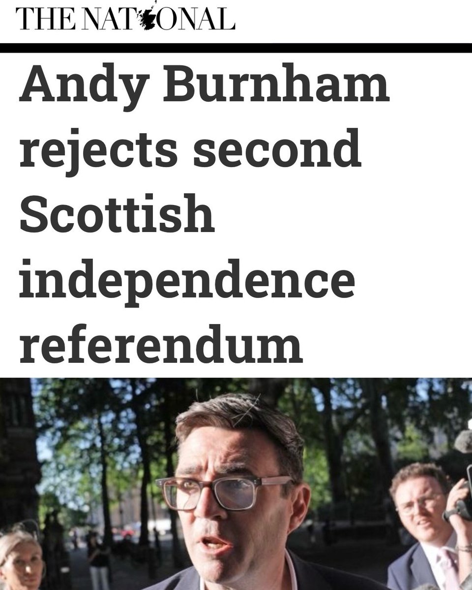YesCymru's tweet photo. Andy Burnham talks about moving power out of Westminster, but told Scottish Labour MPs that another Scottish independence referendum is “not something he is willing to consider.”

This isn’t just about Scotland. It’s about who really holds power in Wales.￼ 1/4 https://t.co/3cu14EyUsT