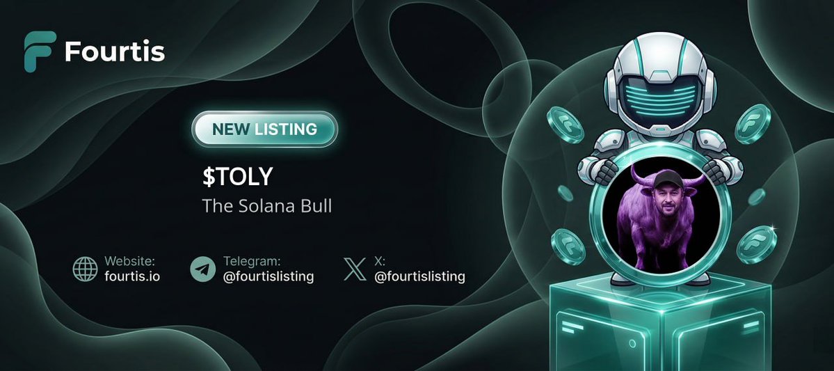 fourtislisting's tweet photo. ⚡Fourtis Express Listing - TOLY⚡
@supermanonchain

The Solana Bull ( #TOLY ) 
https://t.co/GCsV33O85W

CA: CvqxZzFZqDKSpD1bNSkwQ6j9stSCBVgQ9GT4tLdKpump

PRICE: $0.002142 | MC: $2,142,402

#Fourtis #Newlisting #Altcoin #Memecoin #FourtisListing #Dyor https://t.co/PTb6L2oIrp