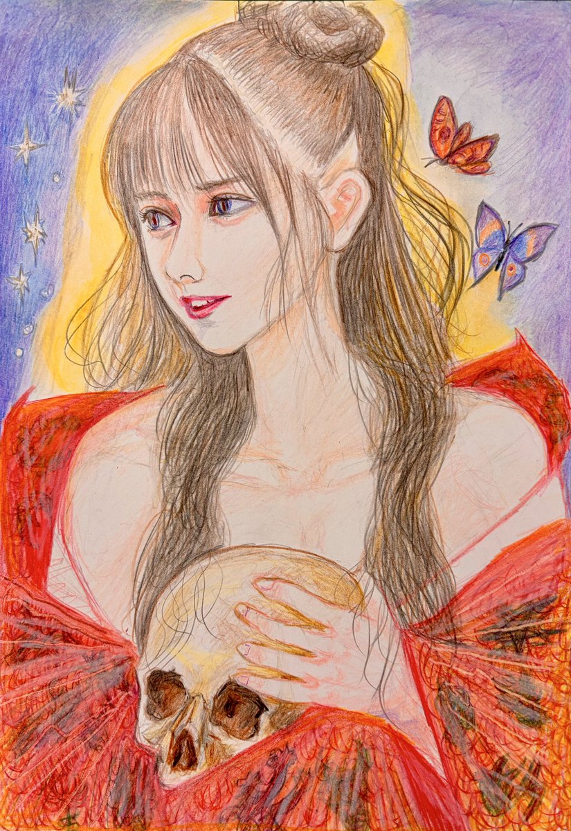 ryu3takioto's tweet photo. 新作途中経過です。
脳裏に描いた完成形に近いです。
もう少し細部と強調するところに手を入れたい。
#色鉛筆画
#nowar https://t.co/yhNogLFhkr