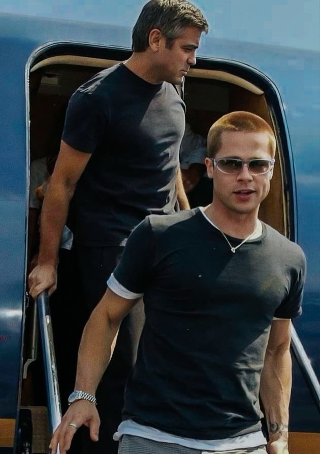 rachcorrine's tweet photo. Buzz cut Brad. Icons only. On the hunt for some similar sunglasses today. https://t.co/hXhW8DZ90D
