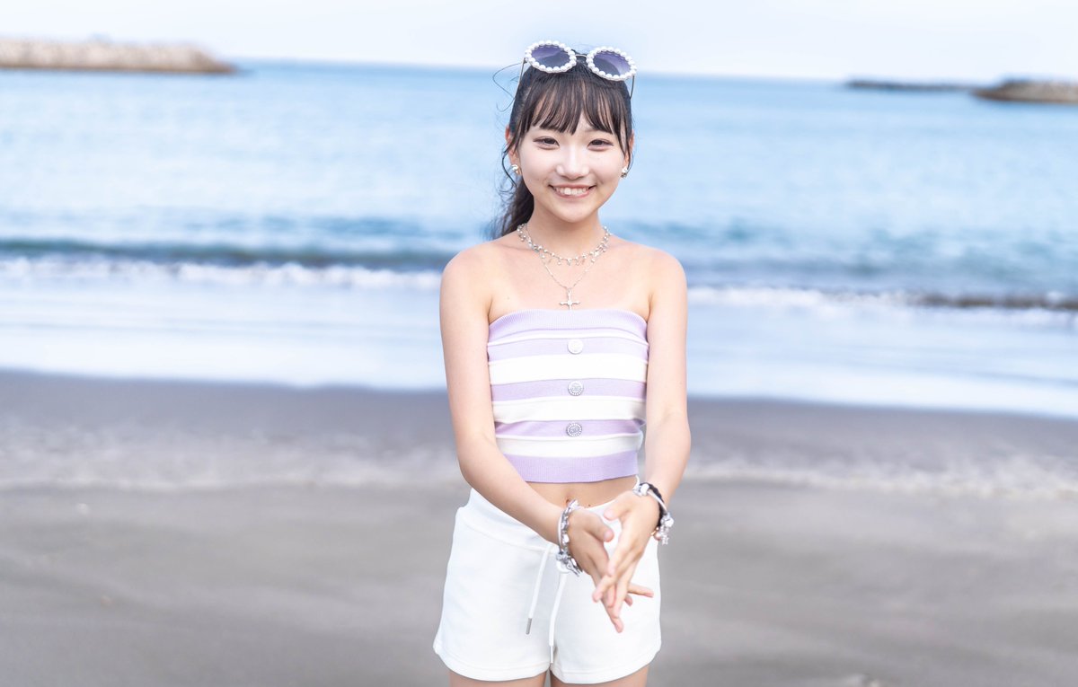 lunaちゃん♡ Lunaちゃん(JC2）JKPの菜々子ちゃんポーズも決めてもらいました