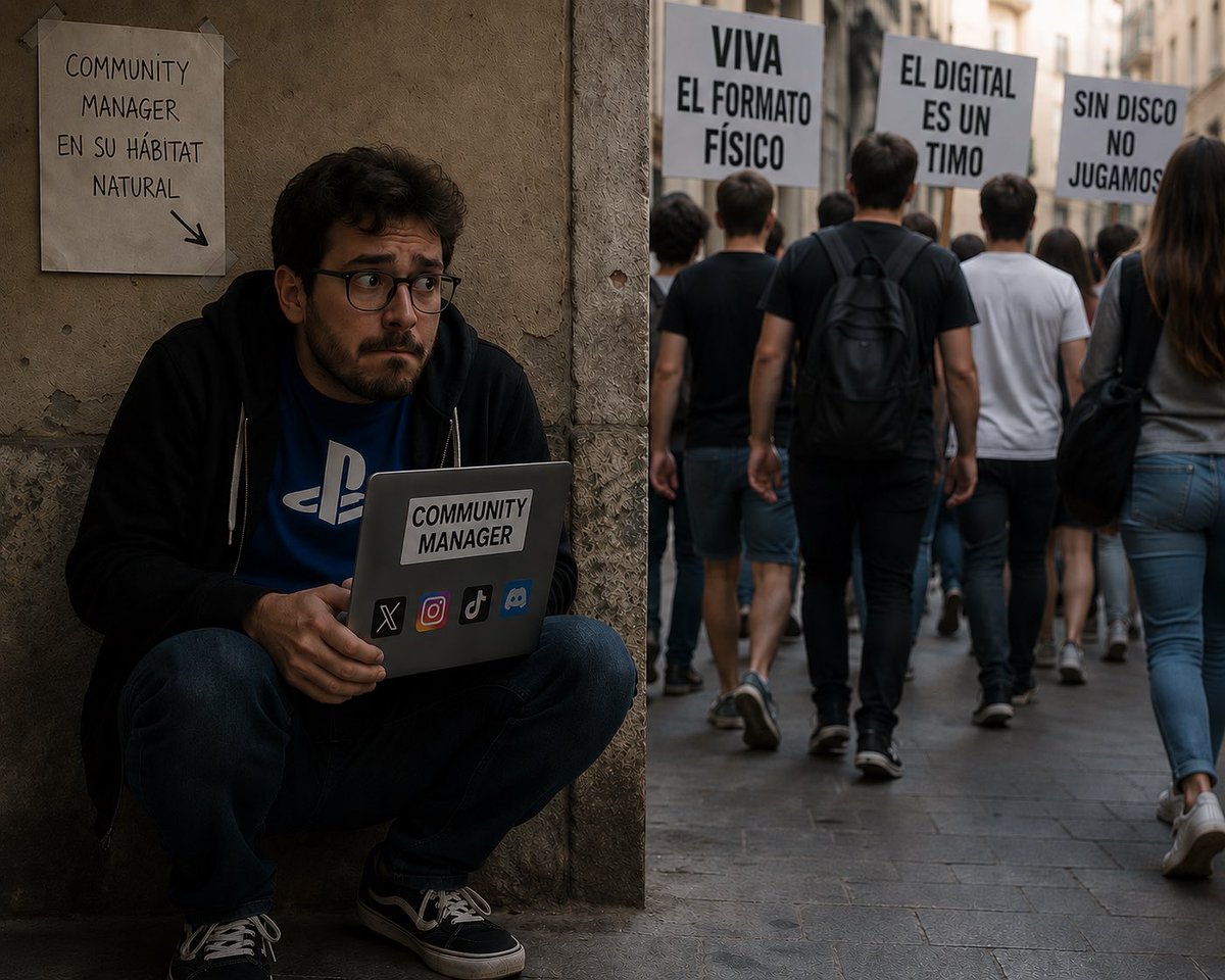 EatPlaySleepRe1's tweet photo. Chapuzón de realidad es el que os estáis dando los CM y demás responsables de las redes sociales tanto de @PlayStationES como del resto de @PlayStation alrededor del mundo.

4 días en silencio absoluto, 4 días fingiendo que aquí no ha pasado nada, 4 días esperando agazapados a que pase la tormenta, 4 días escondidos detrás del botón de "publicar"…

Es de suponer que la estrategia de no decir ni pío, viene de los despachos de los señores encorbatados de arriba que han tomado esta decisión.
Pero no deja de ser tremendamente cobarde esconderse detrás del silencio mientras millones de jugadores muestran su descontento. 

Si la decisión de exterminar el formato físico (con todas las pérdidas de puestos de trabajo que podría implicar, el cierre de tiendas especializadas, la desaparición del mercado de segunda mano, el golpe a la preservación del videojuego, menos competencia, menos opciones para el consumidor y una dependencia absoluta de una licencia digital…) ha sido tan buena como algunos de vuestros acólitos nos quieren vender, que alguien de dentro en @PlayStation dé la cara y la defienda públicamente. 

Si @hermenhulst o cualquiera de vuestros peces gordos al frente están tan convencidos de ella, que expliquen por qué. Y si no pueden hacerlo, quizá sea porque saben perfectamente el apoteósico rechazo que está provocando.

Convertir las redes sociales en un desierto @PlayStationES esperando que la indignación se diluya con el paso de los días, no es gestionar una comunidad, amigos. Lo que estáis haciendo es ignorar a vuestros clientes .

Los jugadores no os seguimos para leer únicamente mensajes de marketing cuando todo va bien. También esperamos respuestas cuando una decisión afecta de lleno a la forma en la que disfrutamos y conservamos nuestros juegos.

Y dejadme que os lo diga claro:   este silencio no os ayuda y no transmite ninguna confianza, lo que transmite es MIEDO. Y cuanto más se prolongue, más evidente será que vuestra estrategia consiste en esperar a que la gente se canse antes que dar explicaciones.

Antes de terminar, solo un recordatorio: que alguien en vuestros despachos se tome 5 minutos para recordar lo que ocurrió con Don Mattrick y el rumbo que tomó el lanzamiento de Xbox One. 

Aquella generación empezó intentando imponer un modelo que los jugadores rechazaron de plano. Quisieron convencer al mercado de que era el futuro y el mercado les respondió con un rechazo histórico.

La historia ya ha demostrado que ir en contra de los jugadores tiene un precio.

O cambiáis la dirección de vuestras decisiones, o estaréis condenados a repetir la historia.

#ForeverPhysical