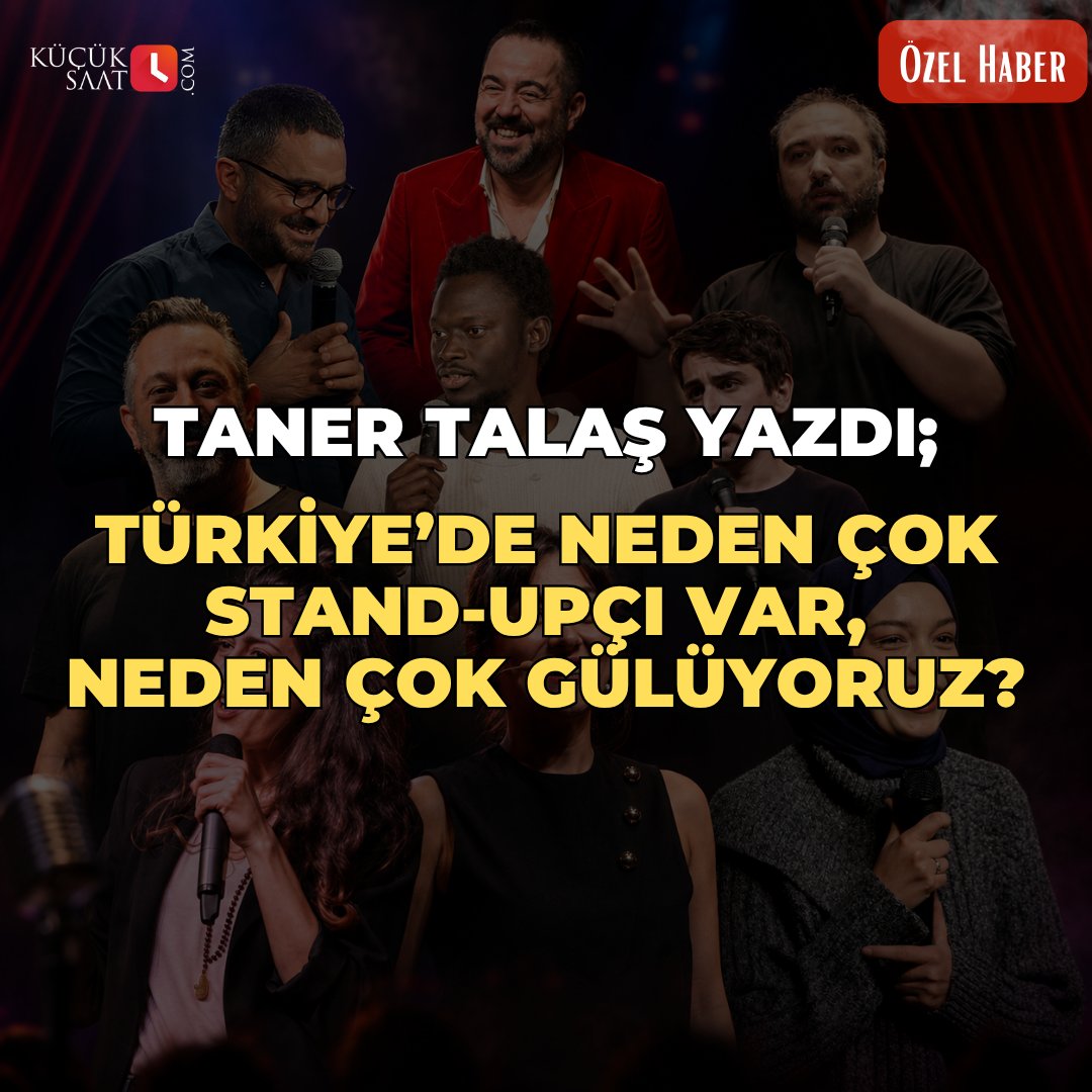 Kucuksaatcom's tweet photo. Taner Talaş yazdı;
Türkiye’de neden çok stand-upçı var, neden çok gülüyoruz?
https://t.co/jp2pgto0sZ https://t.co/XCnLdcfyWq