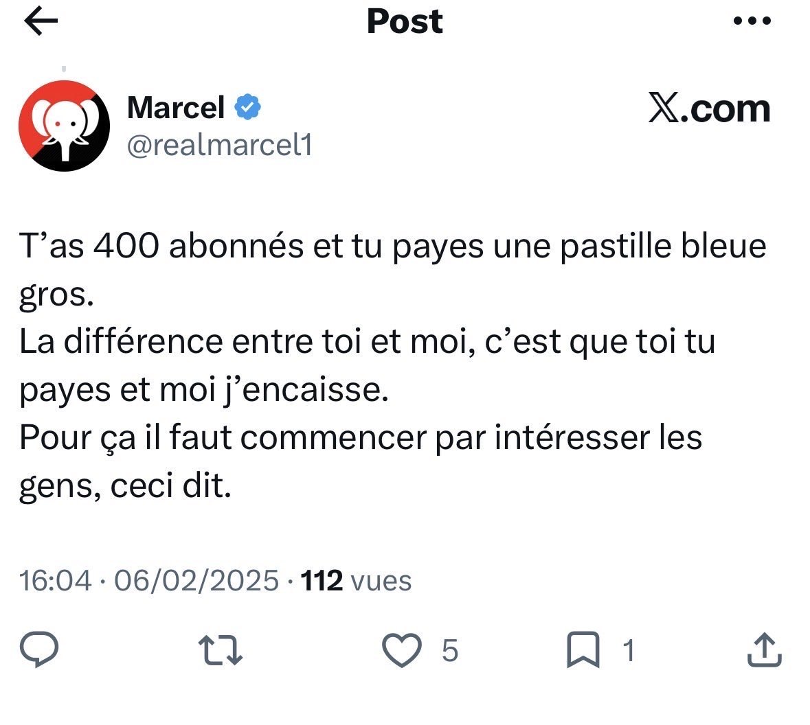 Samp2ie's tweet photo. @realmarcel1 https://t.co/T4sfrT42Ok