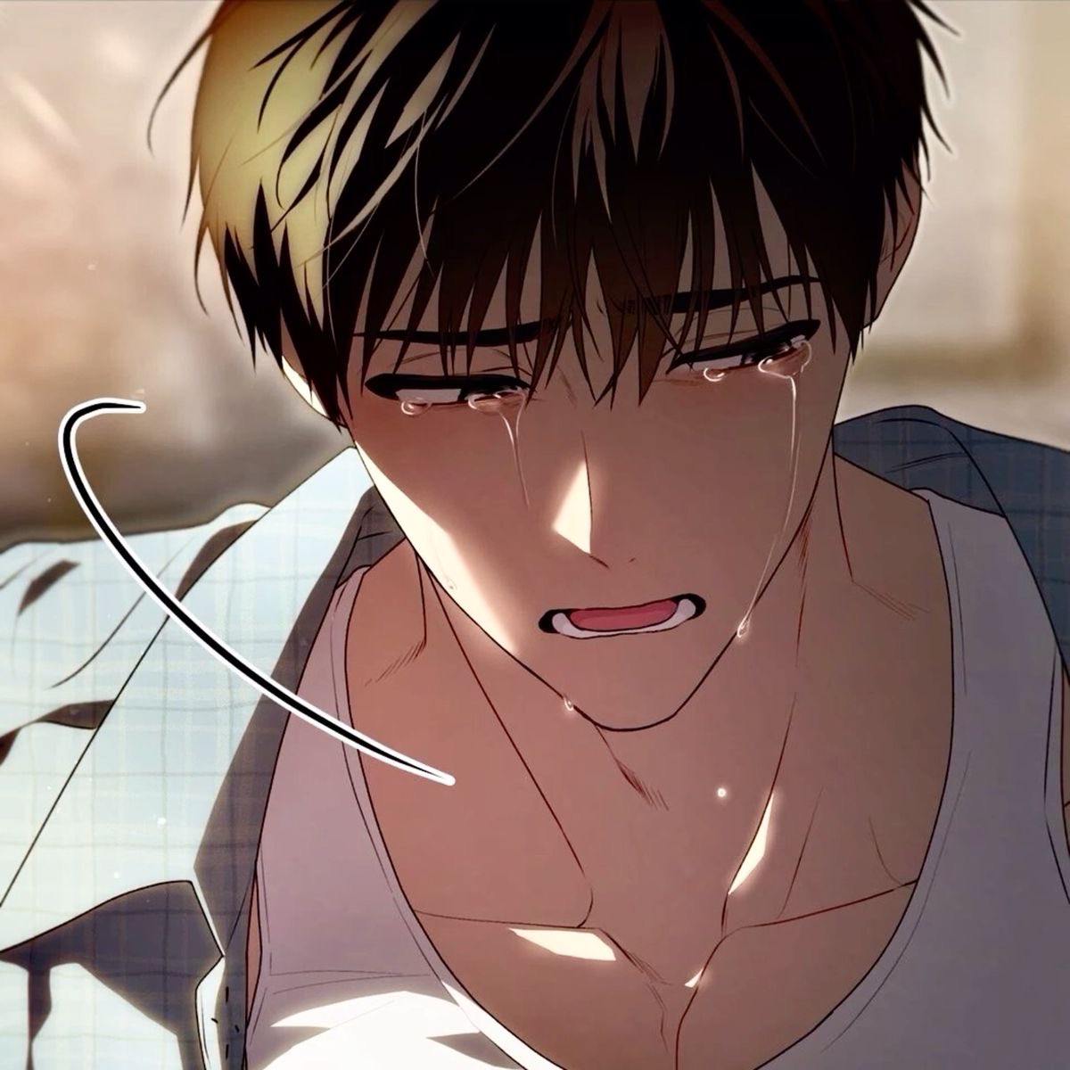 Ilaysprettyhand's tweet photo. My heart hurts when I see him cry but he just looks so pretty https://t.co/PedClzLBFy