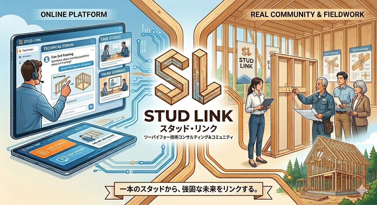 2x4structure's tweet photo. ツーバイフォー工法に特化したオンラインコミュニティをつくっています！

ご興味ある方は連絡ください^_^ https://t.co/qc4LQEFGHR