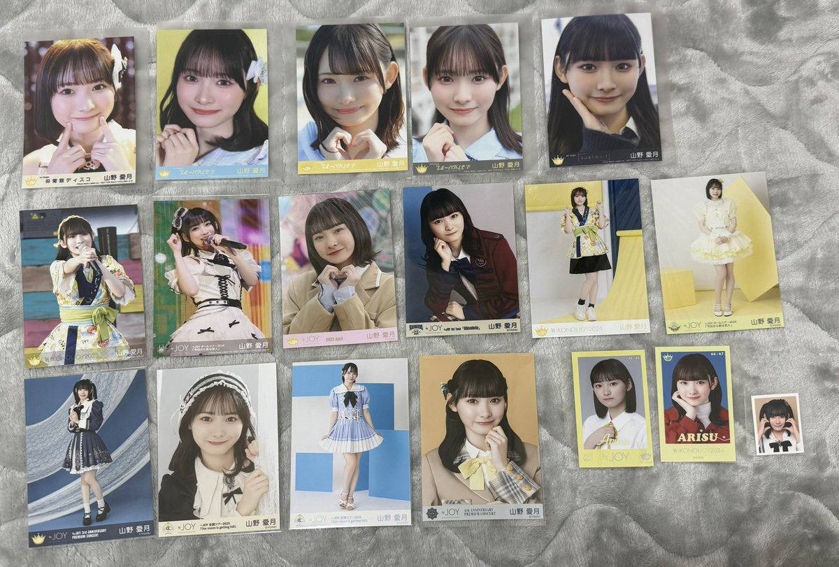 EqualRuru's tweet photo. ニアジョイ 生写真 トレ 交換
ミニフォト 特典 トレカ IDフォト コースター ステッカー

◯提供：画像のもの
村山 藤沢 山田 山野

◯希望：他ポストのもの、買取k(希望額も教えてください)

※現地トレ希望
(買取の場合は郵送可能) https://t.co/Htu2lUXDTO