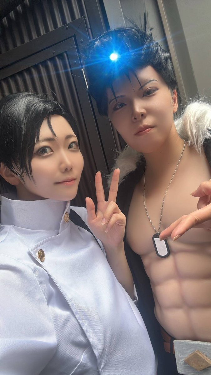 sena_m24's tweet photo. 仙ストお疲れ様でした〜！

石流とカフェに行きたい夢が叶いました笑
リーゼント輝いててすごかった笑笑

トゥーーカイちゃんとうかちゃん１日ありがとう🥹💓

#仙スト　#コスプレス https://t.co/VFq8zBAjnF
