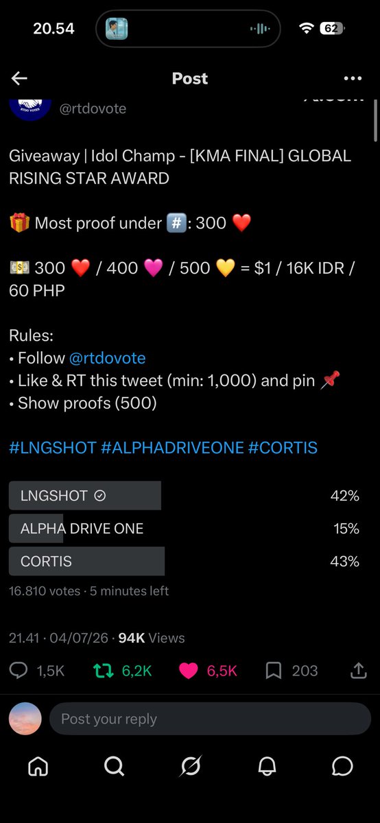 bri6an's tweet photo. @rtdovote for #LNGSHOT https://t.co/2LZrjOyk4t
