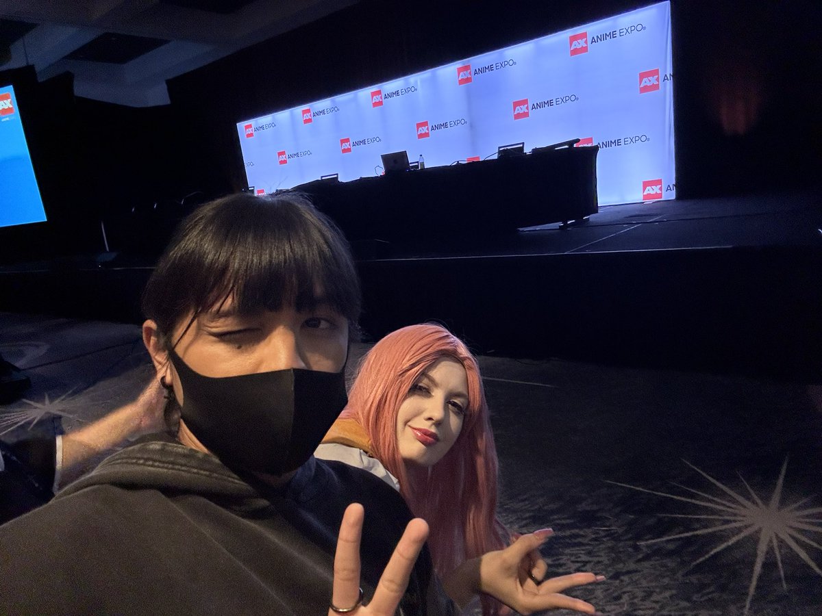 ElibahLang's tweet photo. Had so much fun at AX cosplaying Mitsuki Koga from The Guy She Was Interested Wasnt A Guy At All (#tgswiiwagaa #kinioto Green Yuri) !!!
-
Managed to snag front row and show our support for the project at the CloverWorks Panel and made some new friends :D💚 https://t.co/KGmOlDmgmS