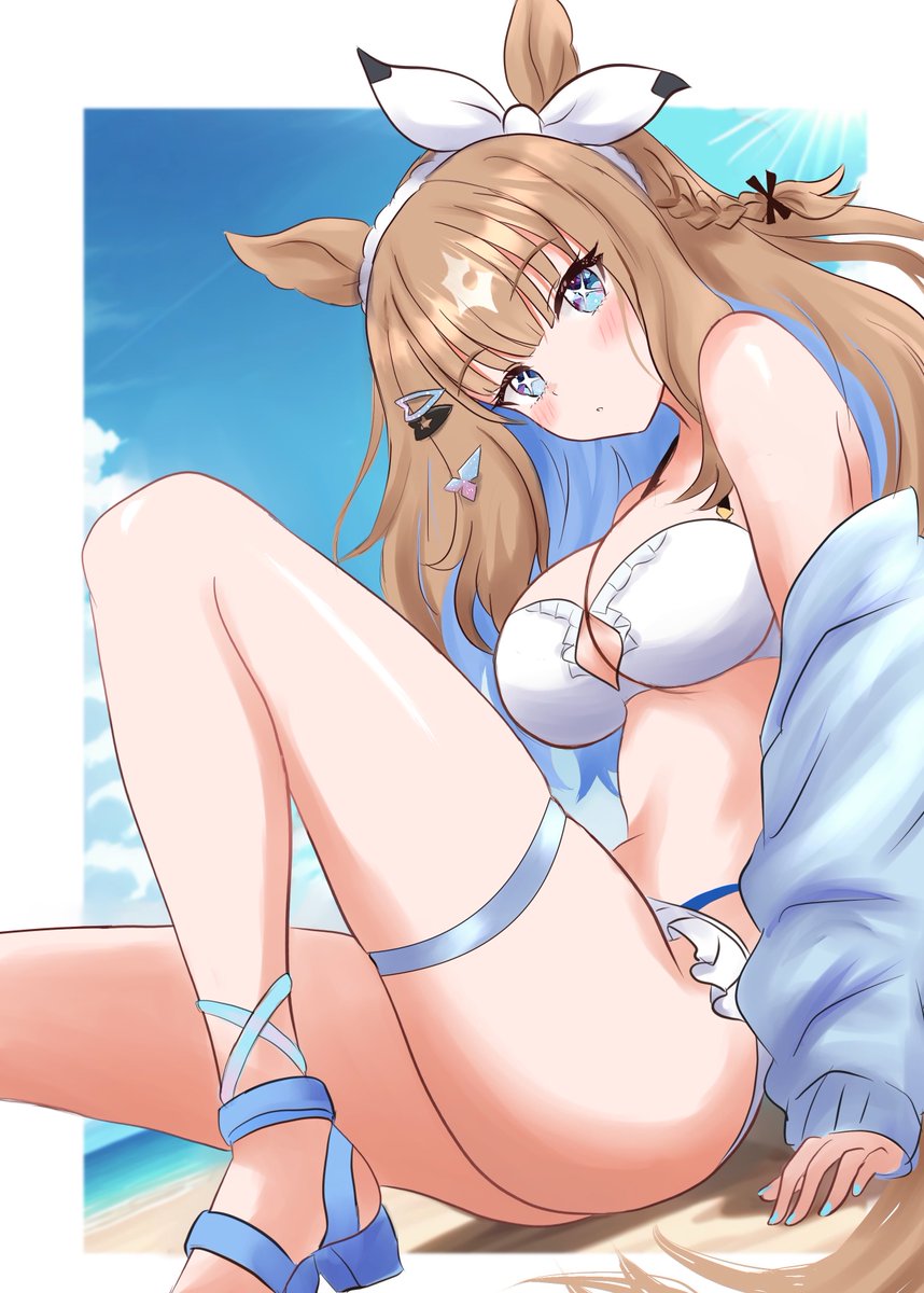 MagBurubon's tweet photo. ビキニの日らしいので水着アイちゃんをどうぞ🏝️ https://t.co/P1azwdrPss