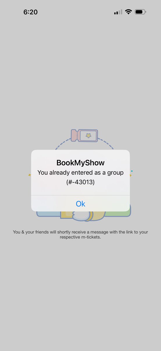 one_by_cos's tweet photo. @bookmyshow have tried your Split ticket feature in iPhone and it is not working for a few days now. Initially I thought it was my bad but now I am sure it is horrible bug hampering user experience. You go through all the plain of splitting ticket and at end it shows this https://t.co/7J6cwul6Pp