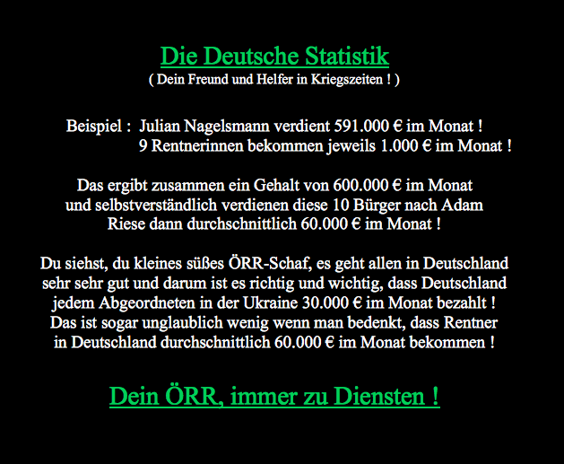 RobertJLorenz's tweet photo. +++ #Armut +++
"Man hört immer wieder, dass 20% der Bevölkerung in Deutschland unter der Armutsgrenze lebt ! Aber das stimmt gar nicht, den Deutschen geht es sogar viel zu gut, das haben Merz und Warken besätigt !" )
#Merz #Pistorius #Wadephul #Warken #Trump #Gaza #Litauen https://t.co/luycAHfC9L