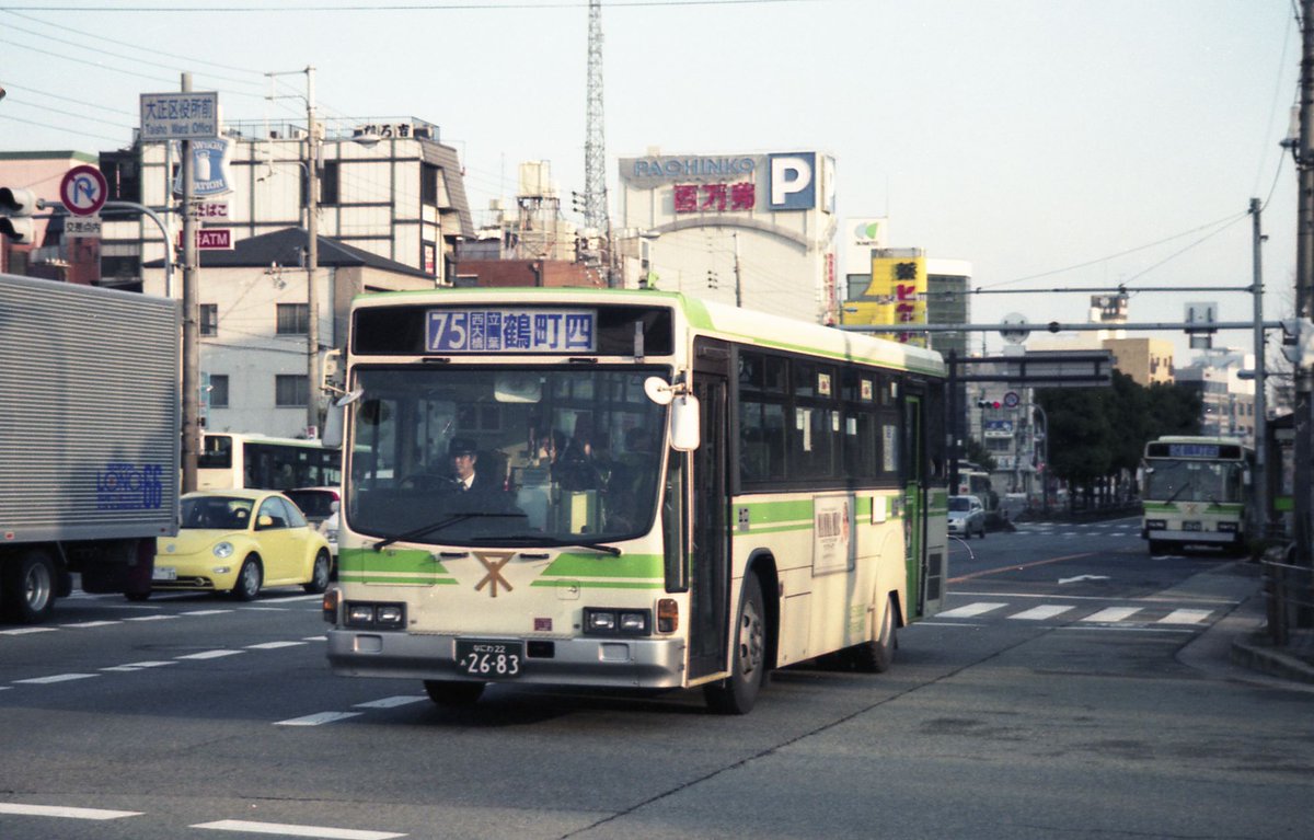 KyukoG67939's tweet photo. 7月5日にちなんで大阪市バス75号系統の写真を投稿します。
#大阪市交通局
#前後扉 https://t.co/PDzbb277zt