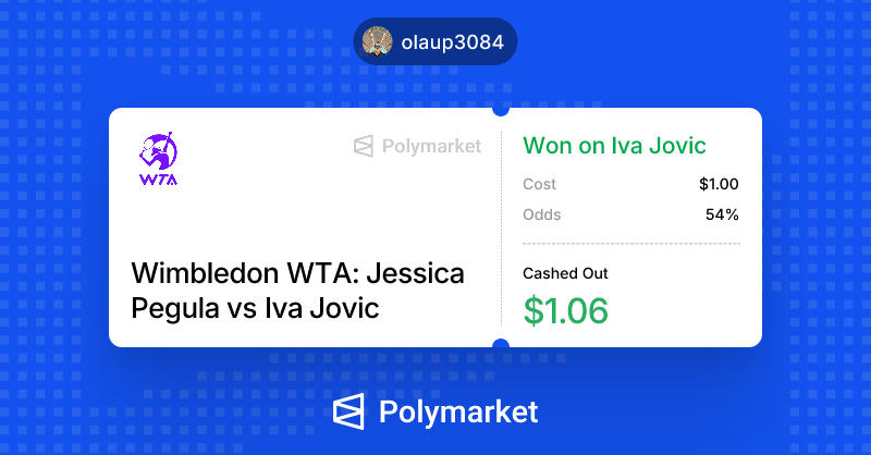 chaster72's tweet photo. I just won on @Polymarket. https://t.co/PnpH8bdcCr https://t.co/GeJR5KArf9