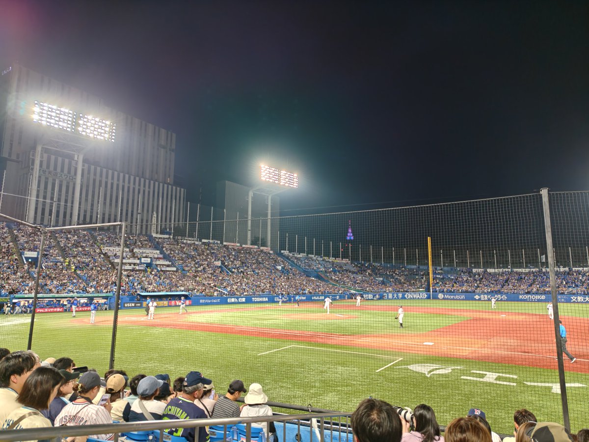 alltimealltime's tweet photo. プロ野球「セ・リーグ公式戦  7月5日【ヤクルトvsDeNA】」行った。ピッチャーの替え時が難しいっていうDHを採用していないセ・リーグの面白さが出た試合だった。 https://t.co/xnw7UbUnMn