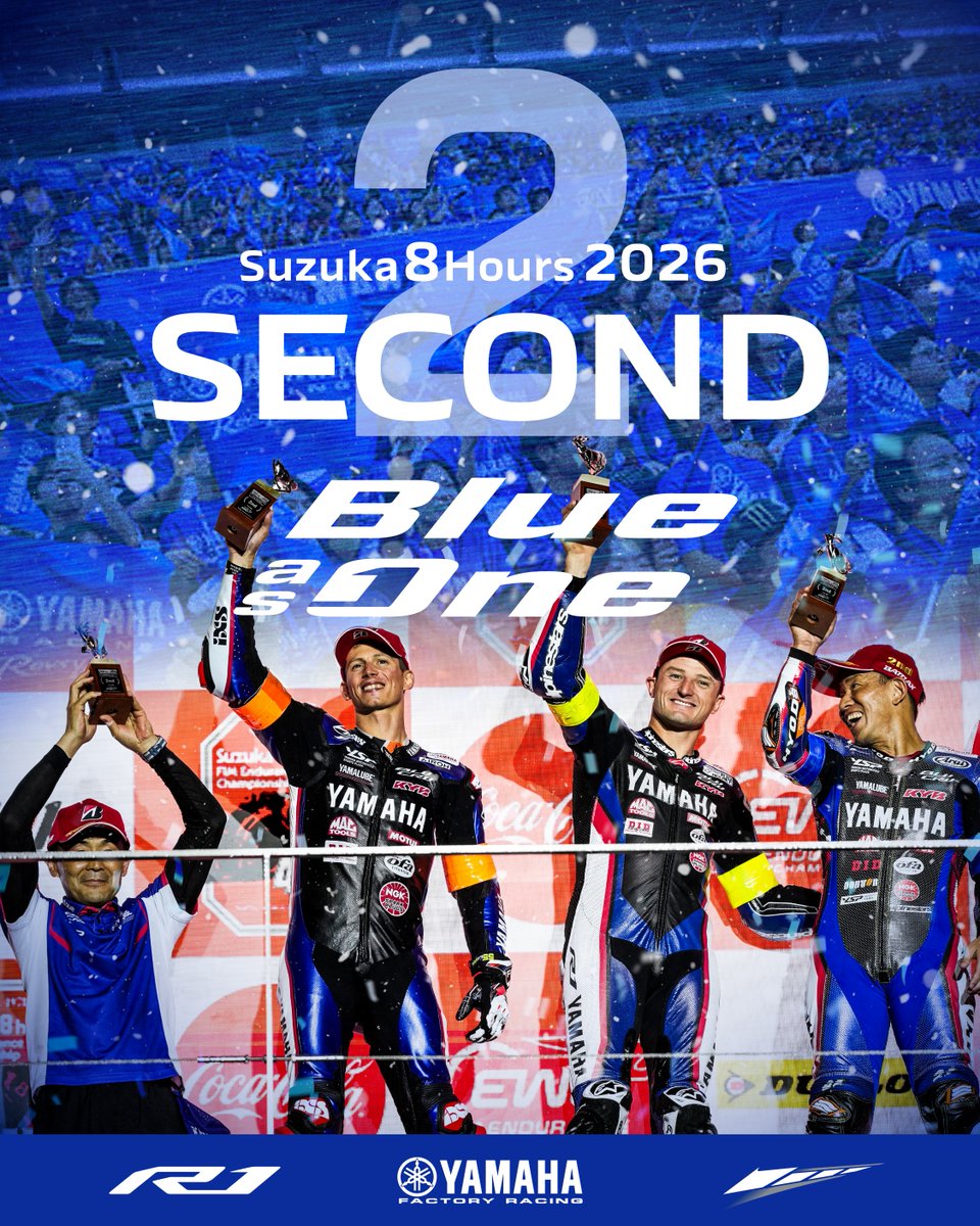 yamaha_race's tweet photo. 🥈 https://t.co/7osho5BJIe