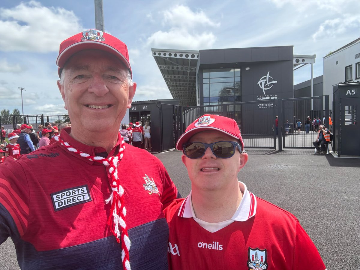 DanJCB001's tweet photo. With @davidahorgan at the @OfficialCorkGAA Minor Footballers vs @TyroneGAALive in today’s All-Ireland Minor Football Final. Cmon Cork🤞👊🏐🏆🔴⚪️ #RebelsAbú #CorkGAA #UpTheVillage #SportsDirect #Cork https://t.co/xnyRIkduqr