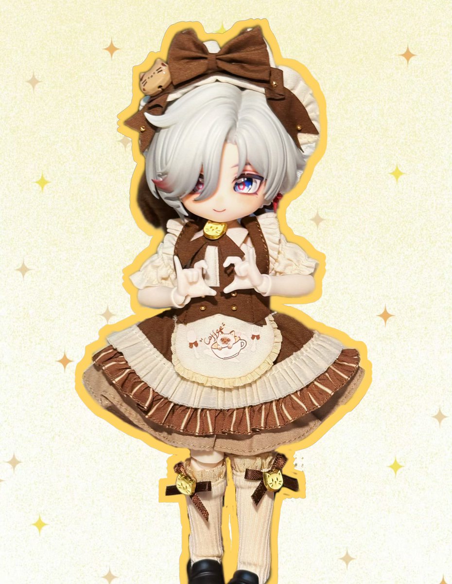 guyuguyubo's tweet photo. Lady Illuga and Siamese Cat Maid Illuga (waiting for his husband—the official flins doll) 
#faelight #ンズイル https://t.co/z12ZKtaXBP