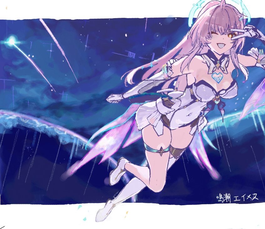bells_michi's tweet photo. 参加した絵チャで鳴潮のエイメスを描きました https://t.co/PrctM4PpKa