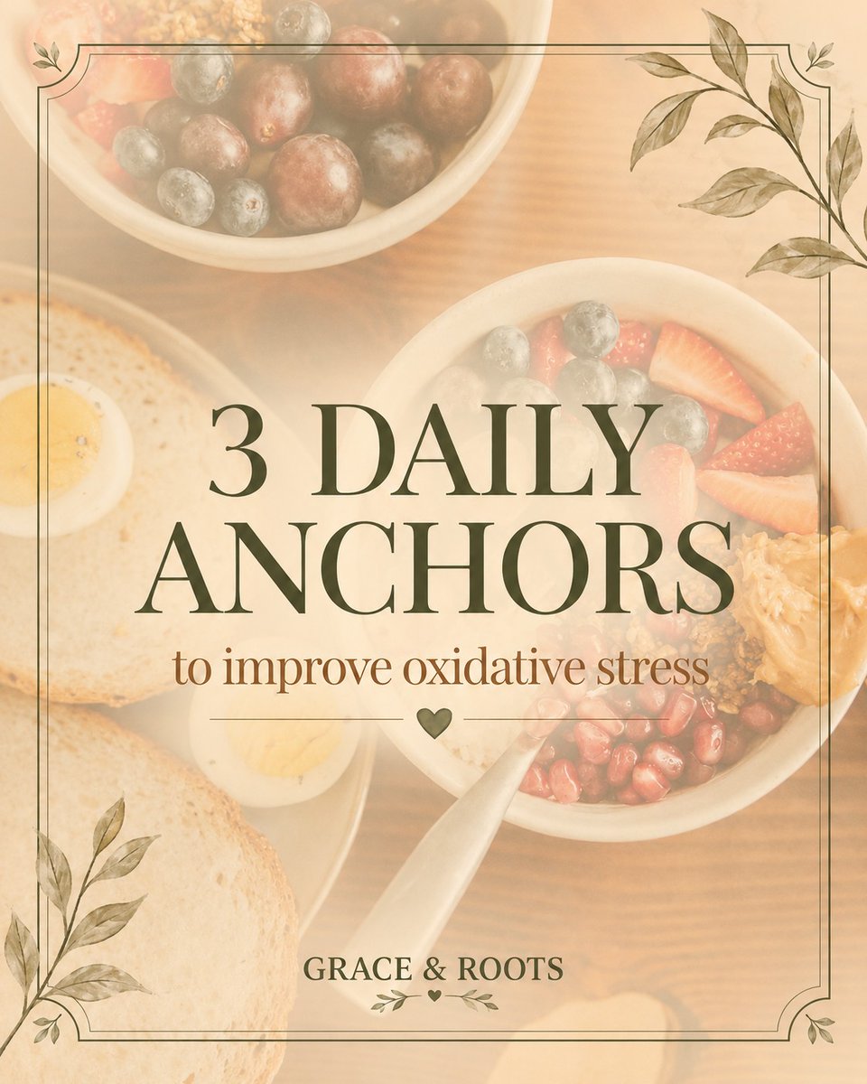 sjcheatwood's tweet photo. 3 daily anchors to support oxidative balance 🌿

Protein at every meal
Plant color daily
Gentle movement

Not perfection. Just simple foundations that help support energy, recovery, metabolism, and whole-body wellness.

Small steps still count. https://t.co/Tp9UapimwR