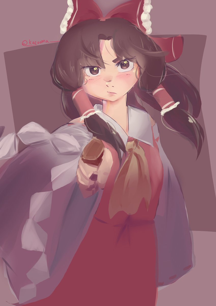 Kazooma__'s tweet photo. pov; yokai
#touhou
#reimu https://t.co/BRHKNx6iA0