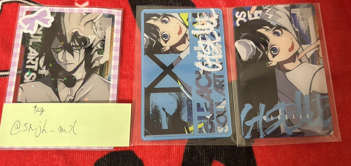 snjh_mx's tweet photo. 【交換/譲渡】BLEACH×LAM アクリルカード コレクション

譲→ジゼル（ジジ）

求→剣八、ウルキオラ、グリムジョー　or 定価送料

求に優劣ございませんが、2つまとめて優先

郵送での取引希望です。
お気軽にお声掛けください。 https://t.co/4bmLG8APIR