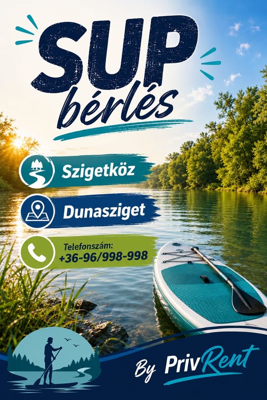 PrivRent's tweet photo. Szeretnéd kipróbálni a #SUP világát a csodálatos #Szigetköz vizein?
Bérelj SUP-ot, és evezz az ország egyik legszebb természetes vízi paradicsomában! Akár kezdő vagy, akár gyakorlott evezős, a Dunasziget környéki mellékágak felejthetetlen élményt nyújtanak.
SUP bérlés
#PrivRent https://t.co/cf199zwq4g