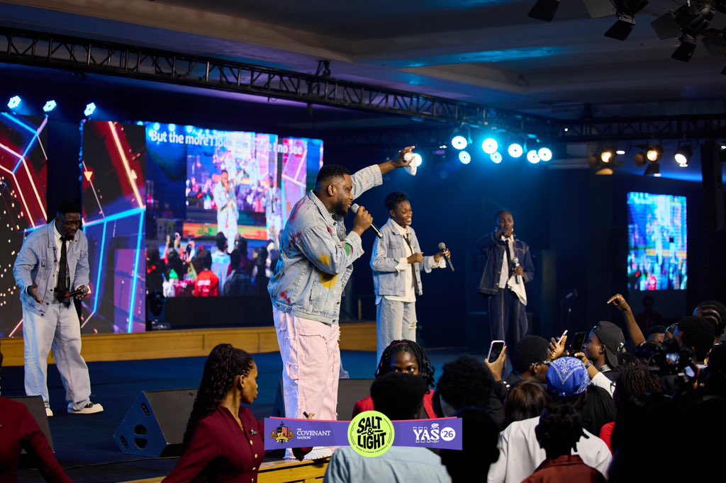 yasconference's tweet photo. Prinx Emmanuel @thisisprinx literally set the room on fire, proving that our praise can be vibrant, unashamed and deeply rooted in the spirit!!

#yas2026 #saltandlight #youngandstrong https://t.co/5B0oLoPqtU