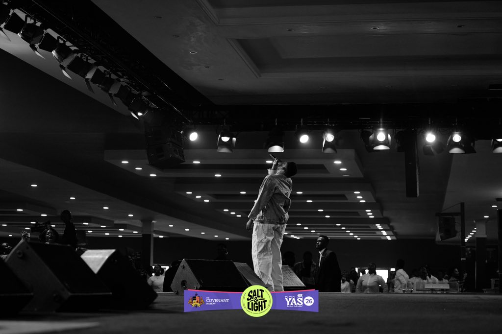 yasconference's tweet photo. Prinx Emmanuel @thisisprinx literally set the room on fire, proving that our praise can be vibrant, unashamed and deeply rooted in the spirit!!

#yas2026 #saltandlight #youngandstrong https://t.co/5B0oLoPqtU