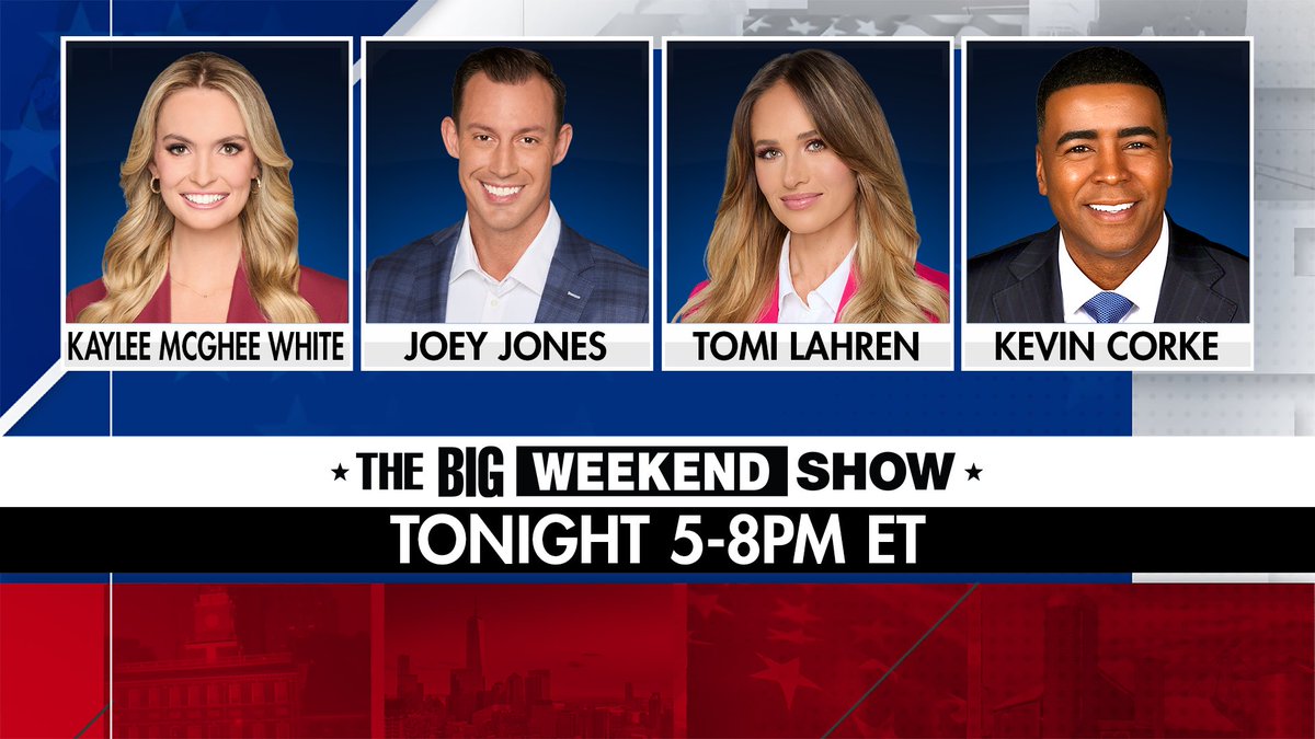 kevincorke's tweet photo. Well, well, well… 

Hope you’ll stop by and see us for the @BigWeekendShow tonight from 5-8pm ET on @FoxNews!

News, politics, sports, a red white and blue review of the Fourth and a few surprises!  See you then! 🇺🇸 🇺🇸 🇺🇸 https://t.co/crnqLn4wKX