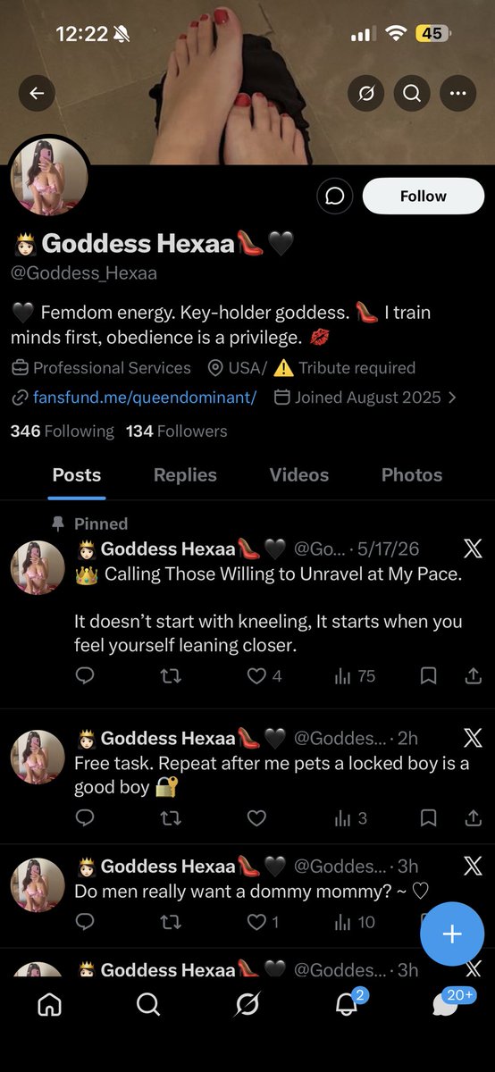 realgoddessnatt's tweet photo. yikes i am being impersonated on here once again, free task ‼️ go report @Goddess_Hexaa who is using my pictures and videos https://t.co/vKnnapGZNB