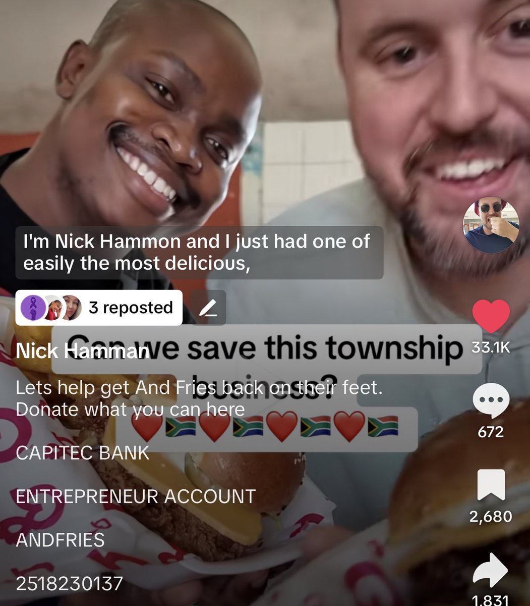Yknip1's tweet photo. Please South Africa 🇿🇦🙏help save Lwazi Madonsela’s business, a car crashed into his establishment in Mofolo, Soweto. 

Even R10, will go a long way🙏 found this on TikTok https://t.co/3iMXUnmMSc