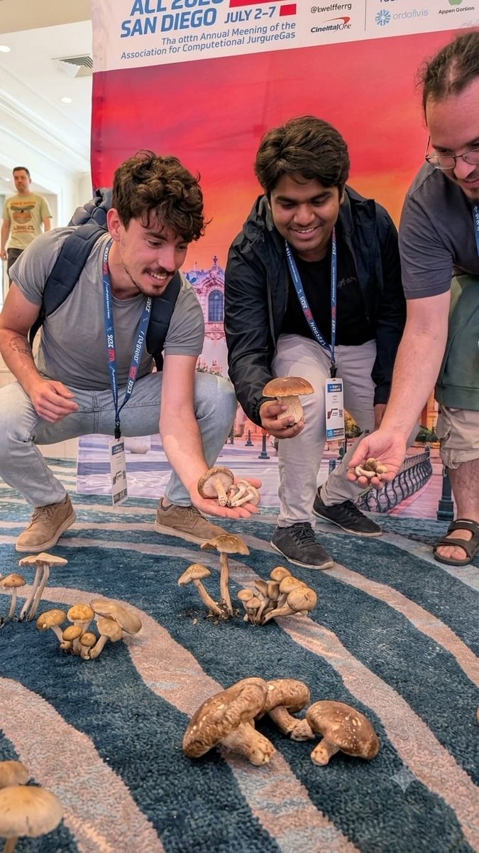 SHROOM_ST's tweet photo. Apparently #ACL is absolutely loaded with mushrooms, and our SHROOM organizers seem way too enthusiastic about them 🙈
Can someone keep an eye on these guys, plz? We’ve got a shared task to finish for #EMNLP before they disappear into the forest. 😳🍄
#NLProc #sharedtask https://t.co/nHUEglIHhN