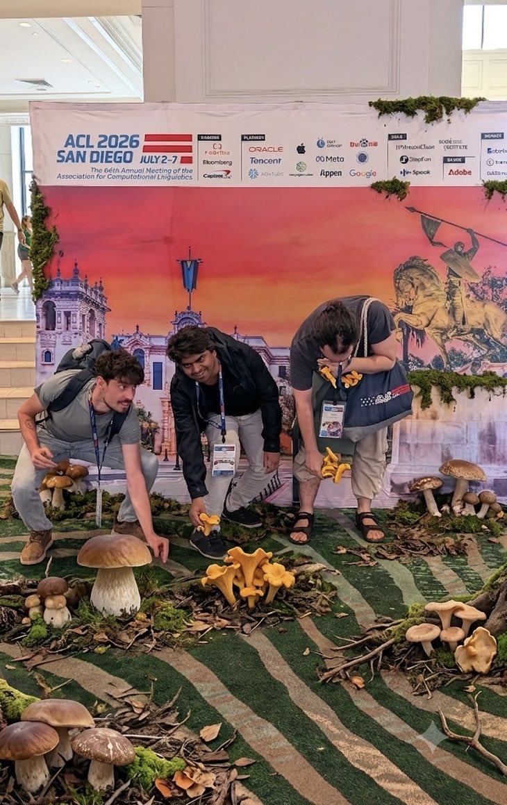 SHROOM_ST's tweet photo. Apparently #ACL is absolutely loaded with mushrooms, and our SHROOM organizers seem way too enthusiastic about them 🙈
Can someone keep an eye on these guys, plz? We’ve got a shared task to finish for #EMNLP before they disappear into the forest. 😳🍄
#NLProc #sharedtask https://t.co/nHUEglIHhN