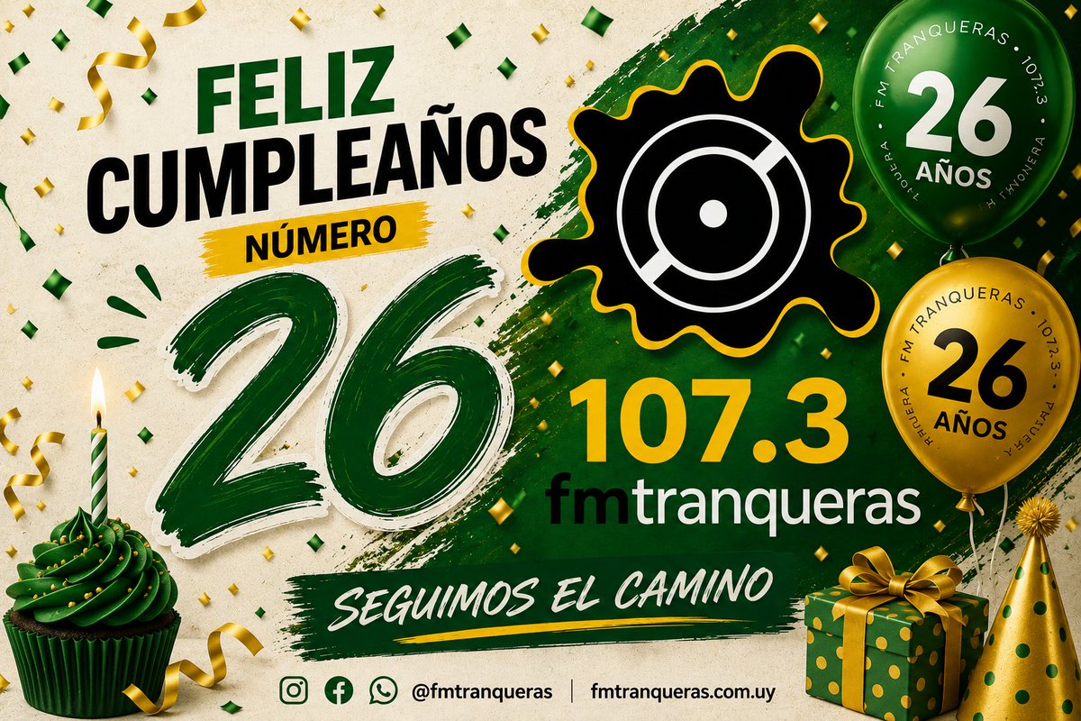 edyuru's tweet photo. Solo agradecer la fidelidad y compromiso de un medio de comunicación que honra el compromiso con la comunidad....
Gracias FM Tranqueras 107.3 por hoy dejarme ser parte..... Salud....Seguimos el Camino.... https://t.co/JDtD2m5PHs