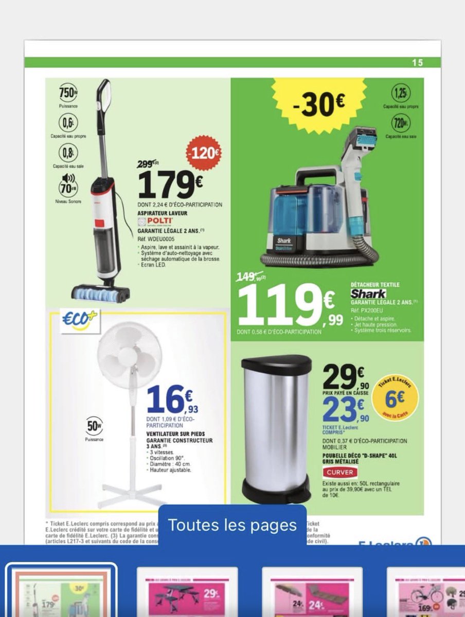 jebosseenGD's tweet photo. 16€ le ventilateur eco+ dans le catalogue Leclerc dès demain : ça va patienter devant le magasin https://t.co/CWrhnO5ePM