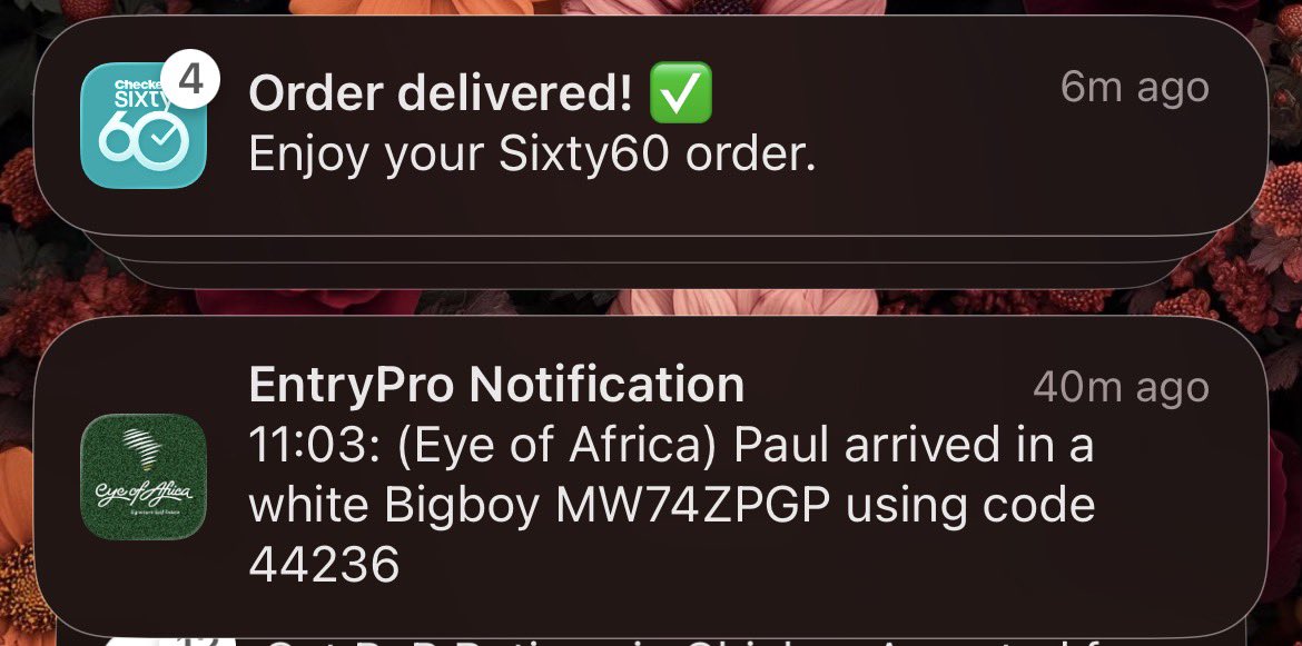 MrsJackson___'s tweet photo. @Sixty60_Tweets Your drivers appear to be exchanging codes or docs when completing deliveries. One of your drivers was inside my estate for 40 minutes and I had no idea what he was doing. I also couldn’t contact him during that time. This is a security risk, please look into it. https://t.co/gravrlj7qg